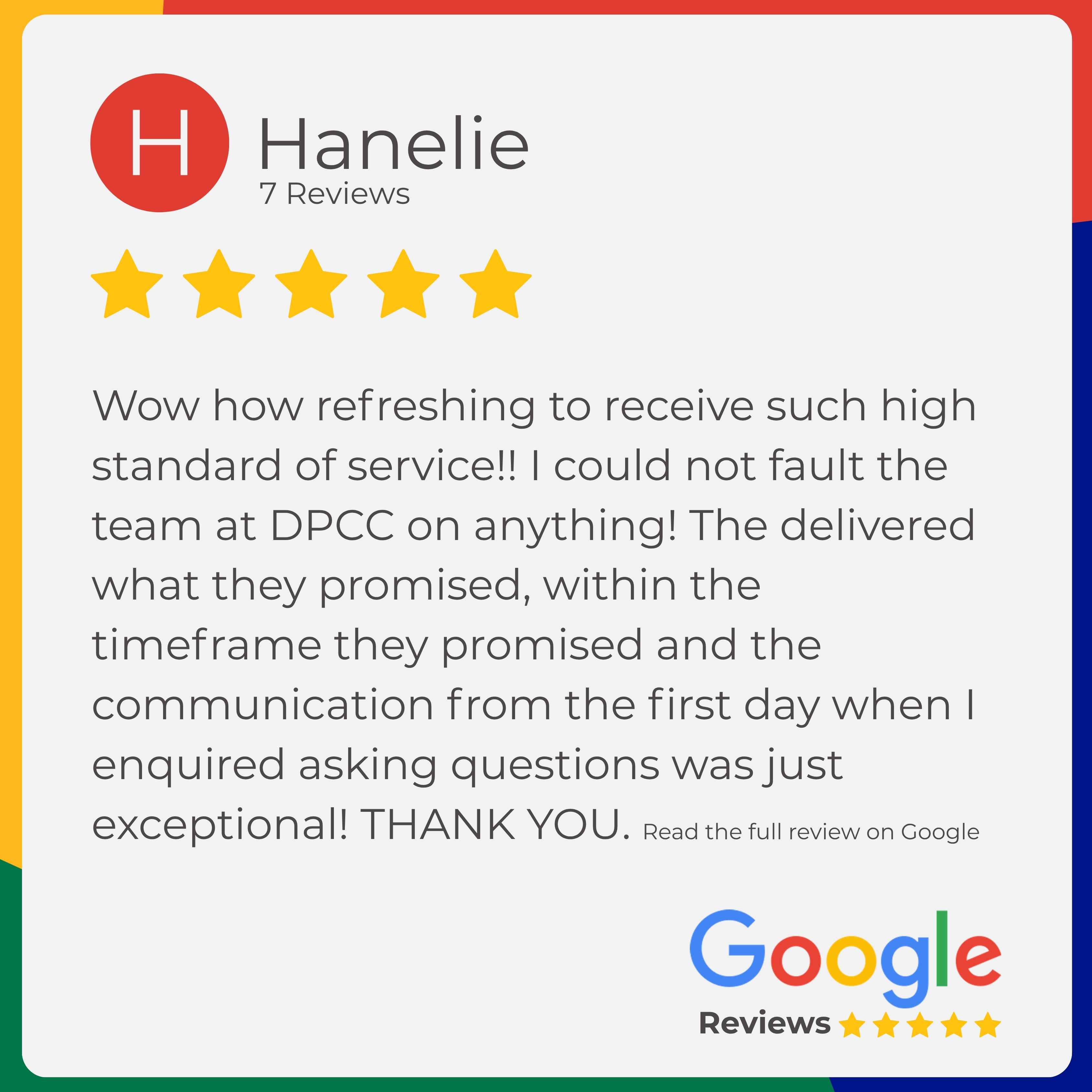 DPCC Google review